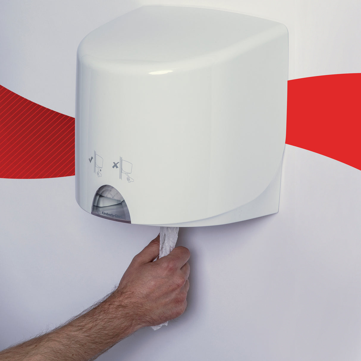 BOBINE DEVIDAGE CENTRAL AIRFLEX WYPALL L10 BLANC 630 FORMATS 1 PLI 18,5X38CM ECOLABEL X6