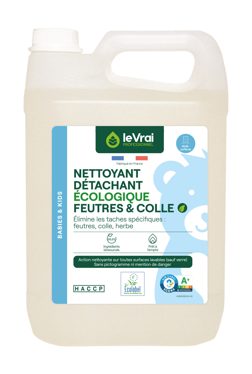 DETACHANT MULTI USAGES FEUTRES & COLLE BABIES & KIDS 5L