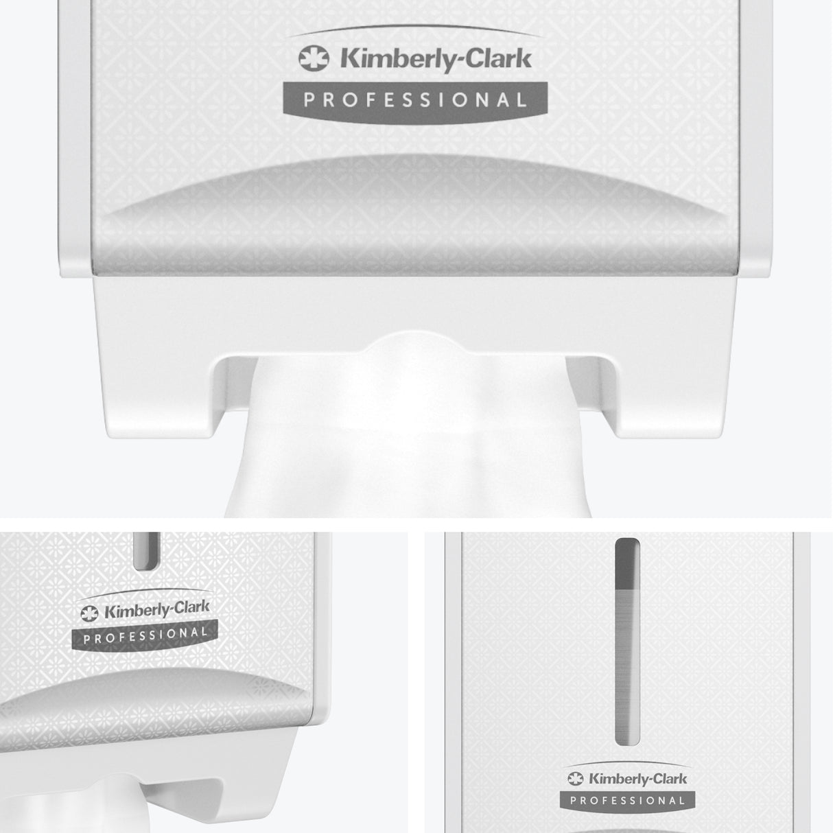 DISTRIBUTEUR DE PAPIER TOILETTE PLIÉ ICON™ BLANC MOSAÏQUE