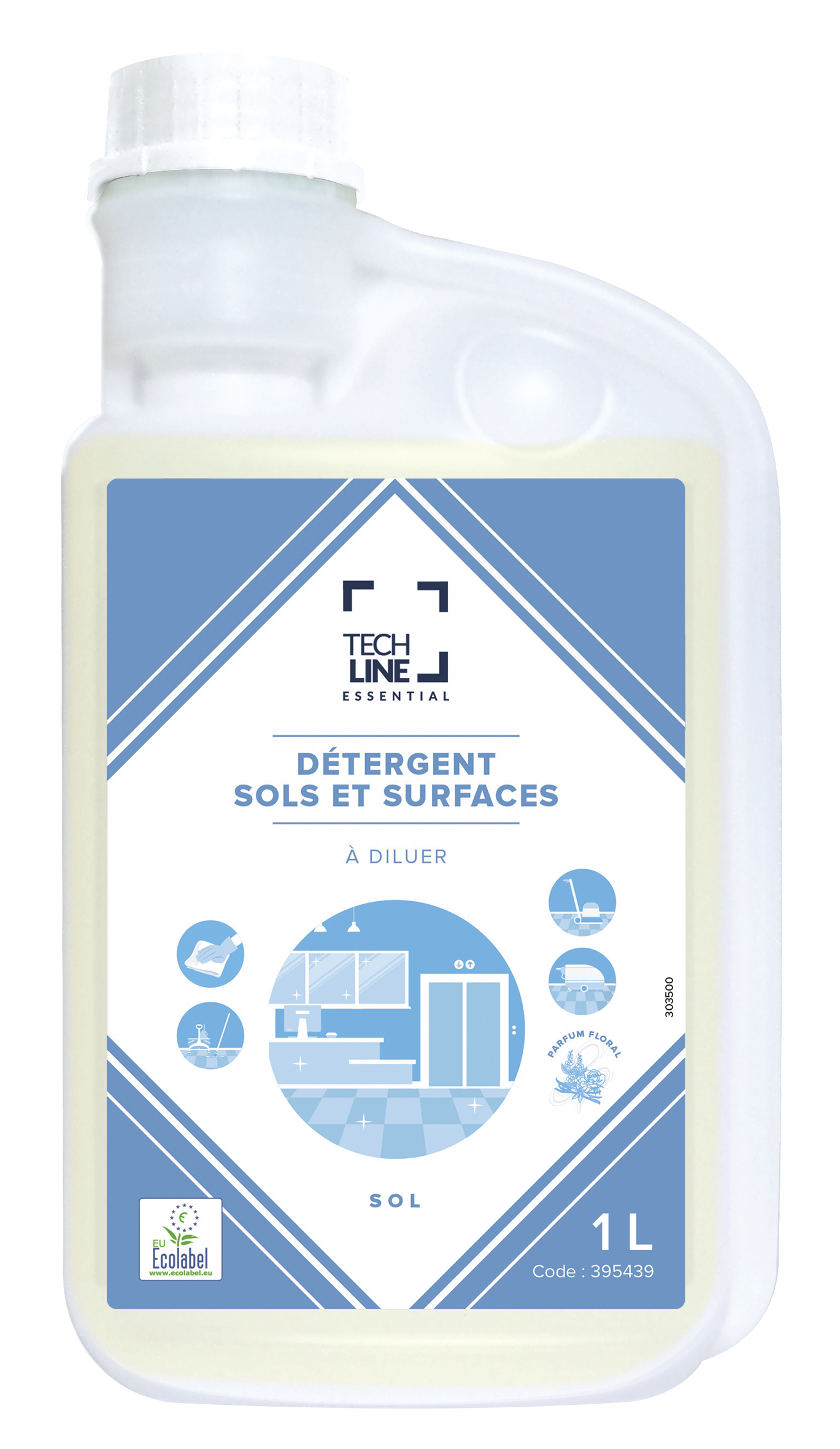 DETERGENT SOLS ET SURFACES TECHLINE 1L