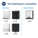ESSUIE-MAINS ROULEAU TORK MATIC® UNIVERSAL H1 BLANC 220M 1 PLI ECOLABEL X6