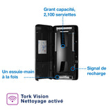 DISTRIBUTEUR D’ESSUIE-MAINS CONTINUS™ TORK® PEAKSERVE® H5 NOIR