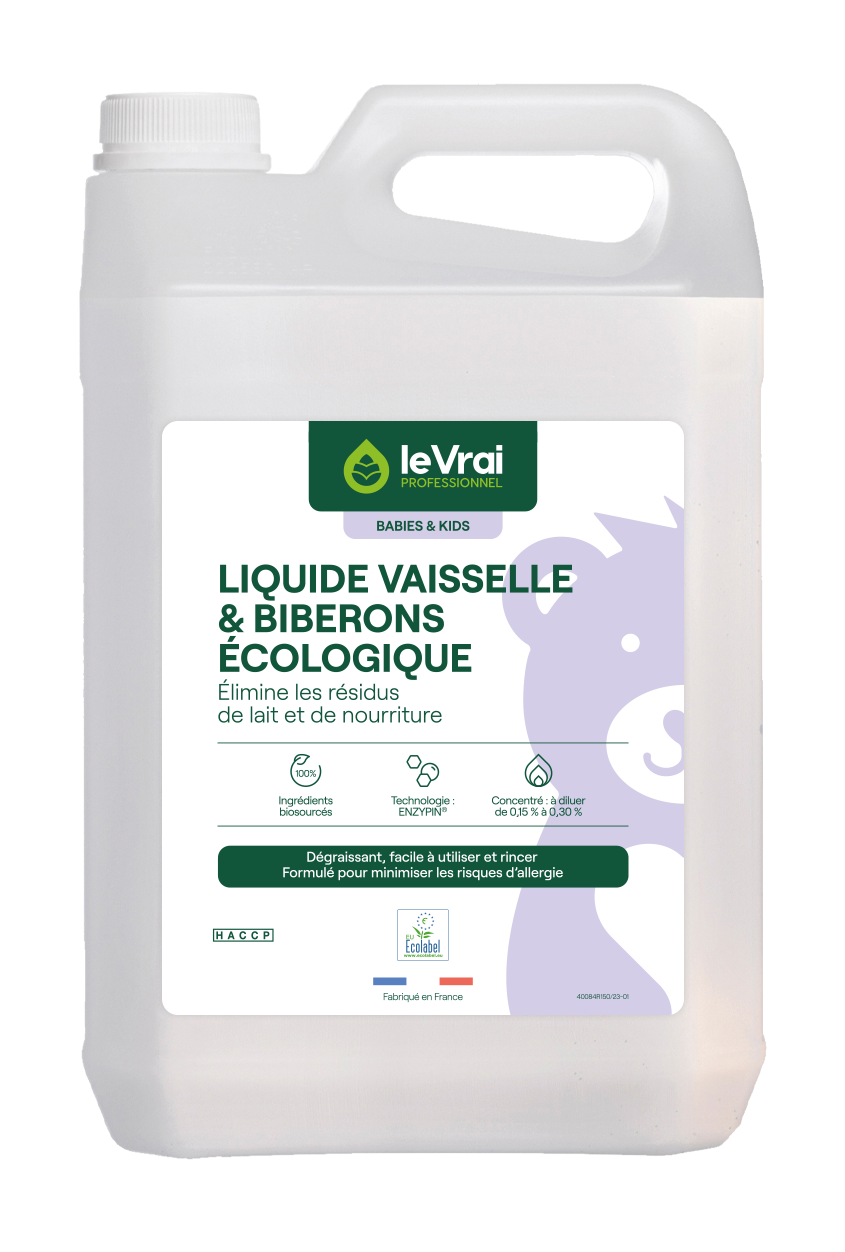 LIQUIDE VAISSELLE ET BIBERONS BABIES & KIDS ECOLABEL 5L