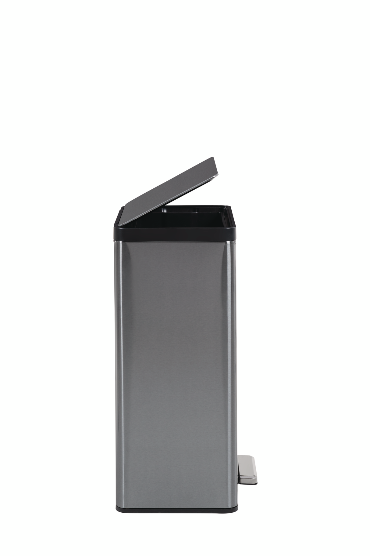 POUBELLE 45L ELITE CHARBON A PEDALE INOX