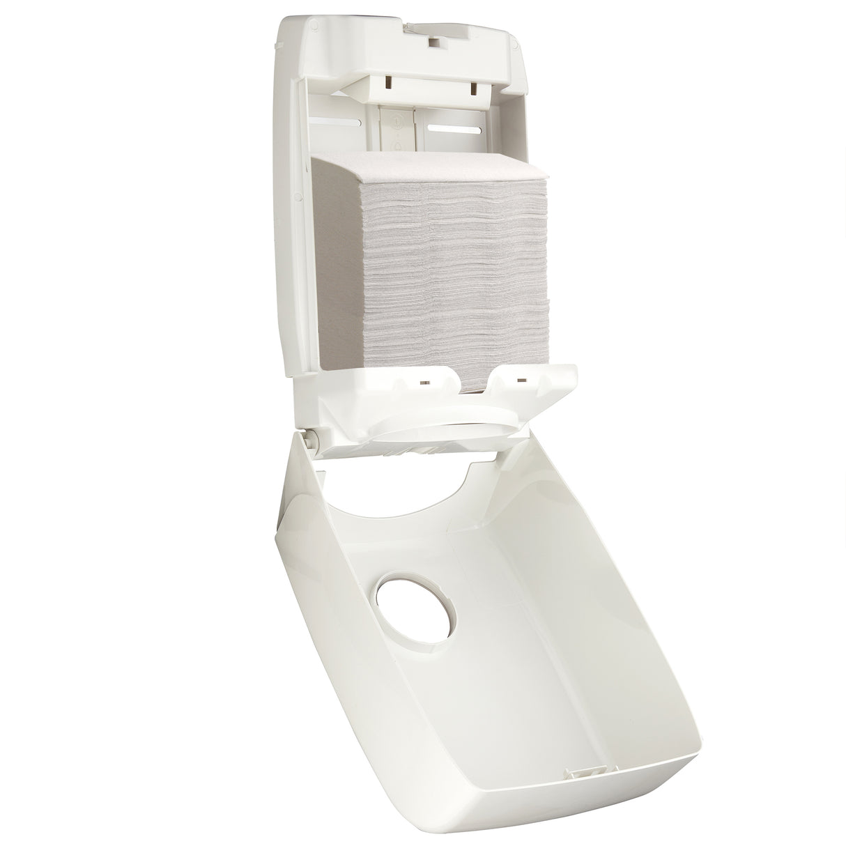 DISTRIBUTEUR D’ESSUIE-MAINS PLIÉS AQUARIUS™ BLANC