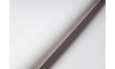 NAPPE FORMAT PAPIER GAUFRÉ 80X80CM BLANC X200
