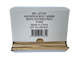 AGITATEUR BOIS 14CM BOÎTE DISTRIBUTRICE X1000