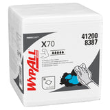 LAVETTE NON TISSEE USAGE COURT WYPALL X70 BLANC 76 FORMATS 31X42CM X12