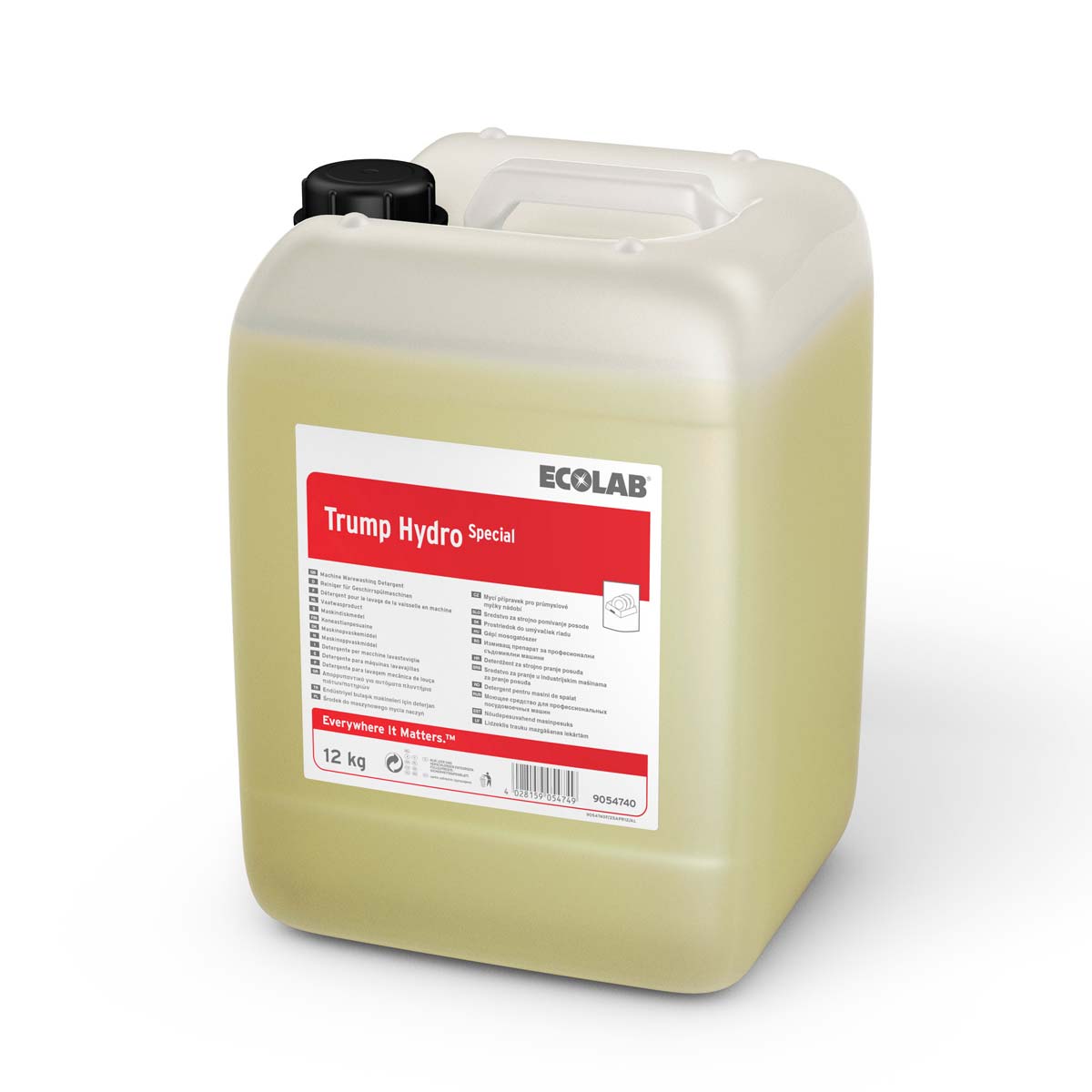 DETERGENT LIQUIDE VAISSELLE EAU DURE TRUMP HYDRO SPECIAL ECOLAB 12KG