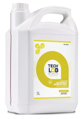 NETTOYANT DESINFECTANT CONCENTRE SOLS ET SURFACES TECH'LAB 5L