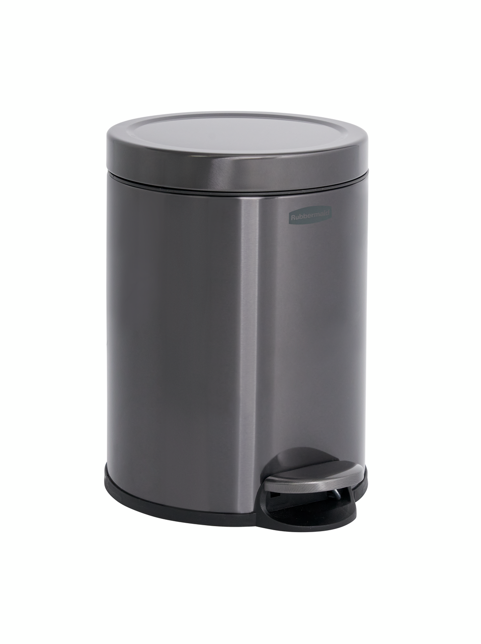 POUBELLE 6L A PEDALE  INOX CHARBON