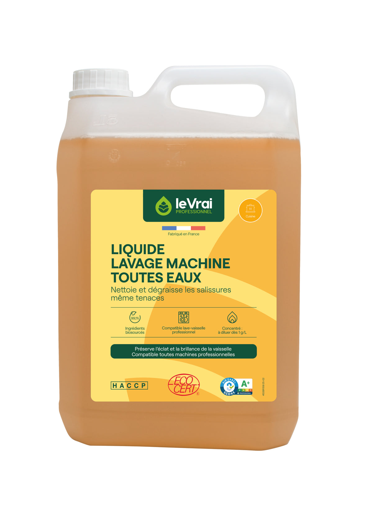 LIQUIDE LAVAGE MACHINE TOUTES EAUX ECOCERT 5L
