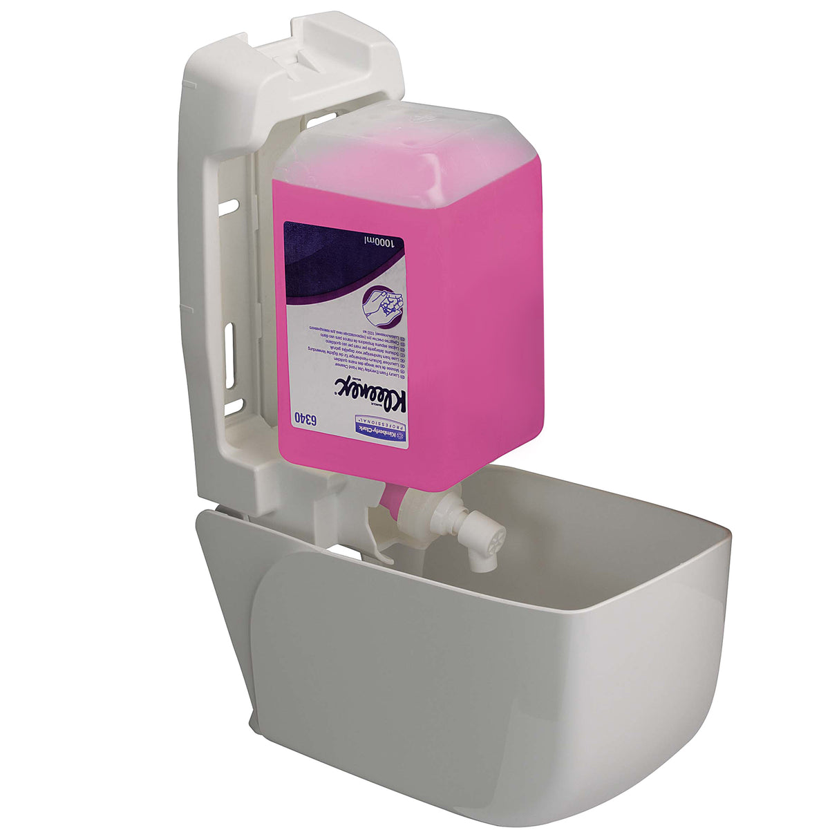 DISTRIBUTEUR MANUEL CRÈME MOUSSE GEL HYDROALCOOLIQUE AQUARIUS™ BLANC 1L