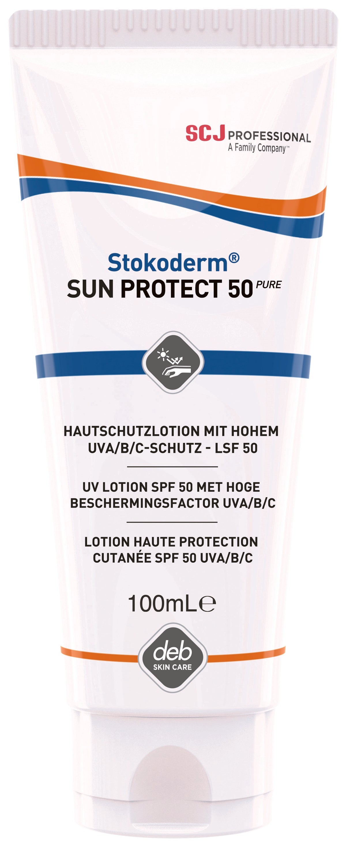 CRÈME PROTECTION STOKODERM SUN 50 PURE CREME SOL 100ML X12