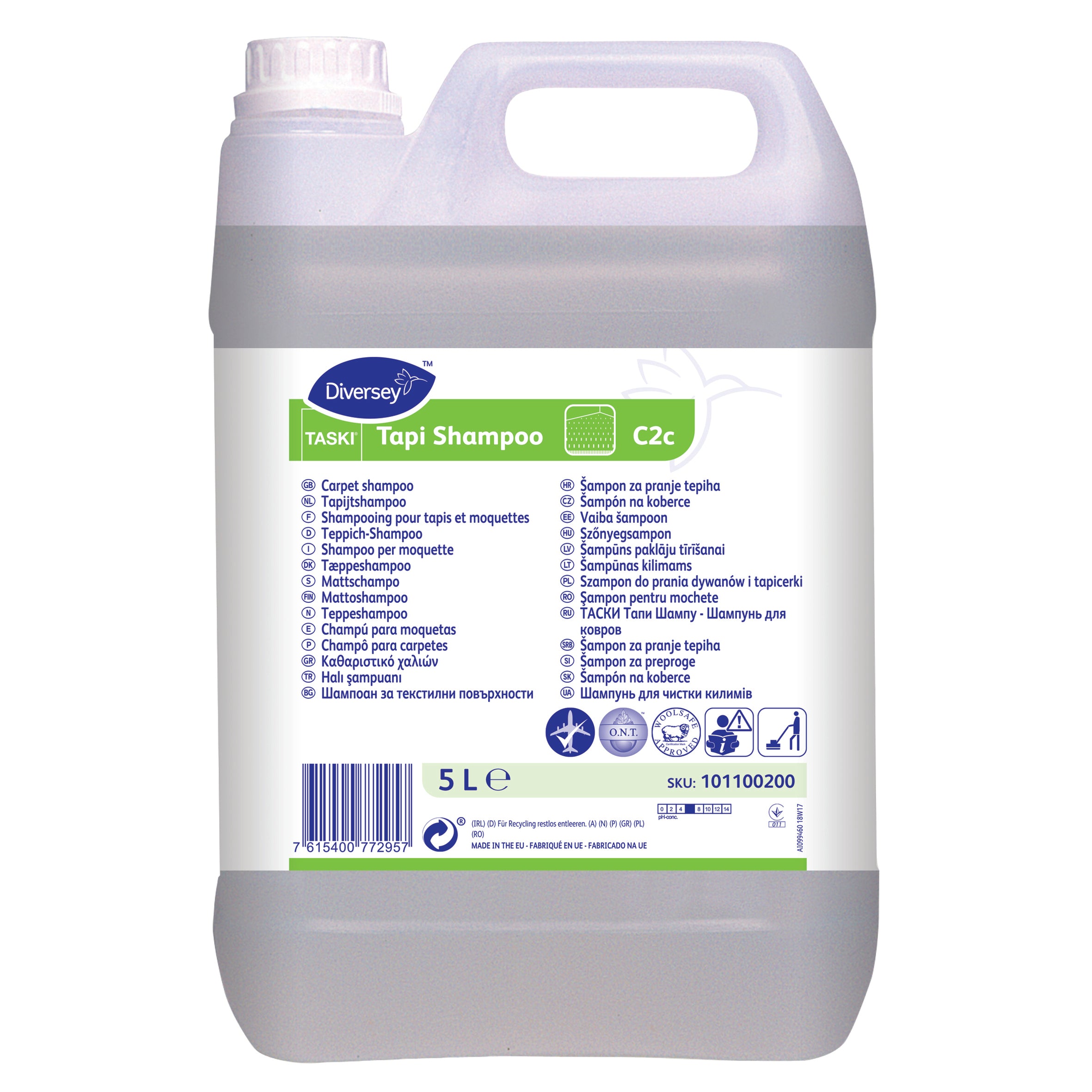 NETTOYANT MOQUETTES TASKI TAPI SHAMPOO 5L