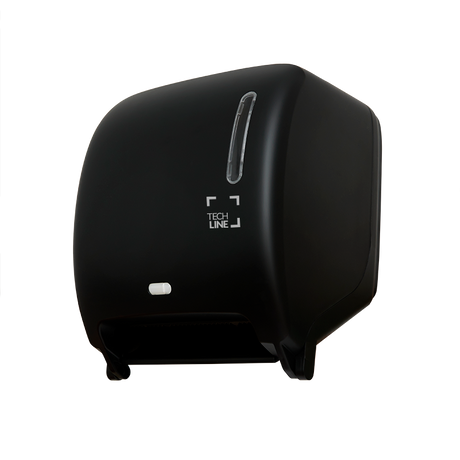 DISTRIBUTEUR D'ESSUIE-MAINS ROULEAUX À DÉTECTION OPTIQUE TECHLINE NOIR