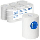 ESSUIE-MAINS ROULEAU SCOTT® ESSENTIAL SLIMROLL BLANC 190M 1 PLI ECOLABEL X6