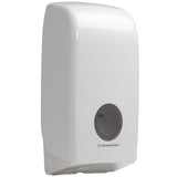 DISTRIBUTEUR DE PAPIER TOILETTE PLIÉ AQUARIUS BLANC