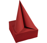 SERVIETTE 38X38 CM OUATE GAUFRÉE 2 PLIS ROUGE X1200