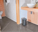 POUBELLE 6L A PEDALE  INOX CHARBON