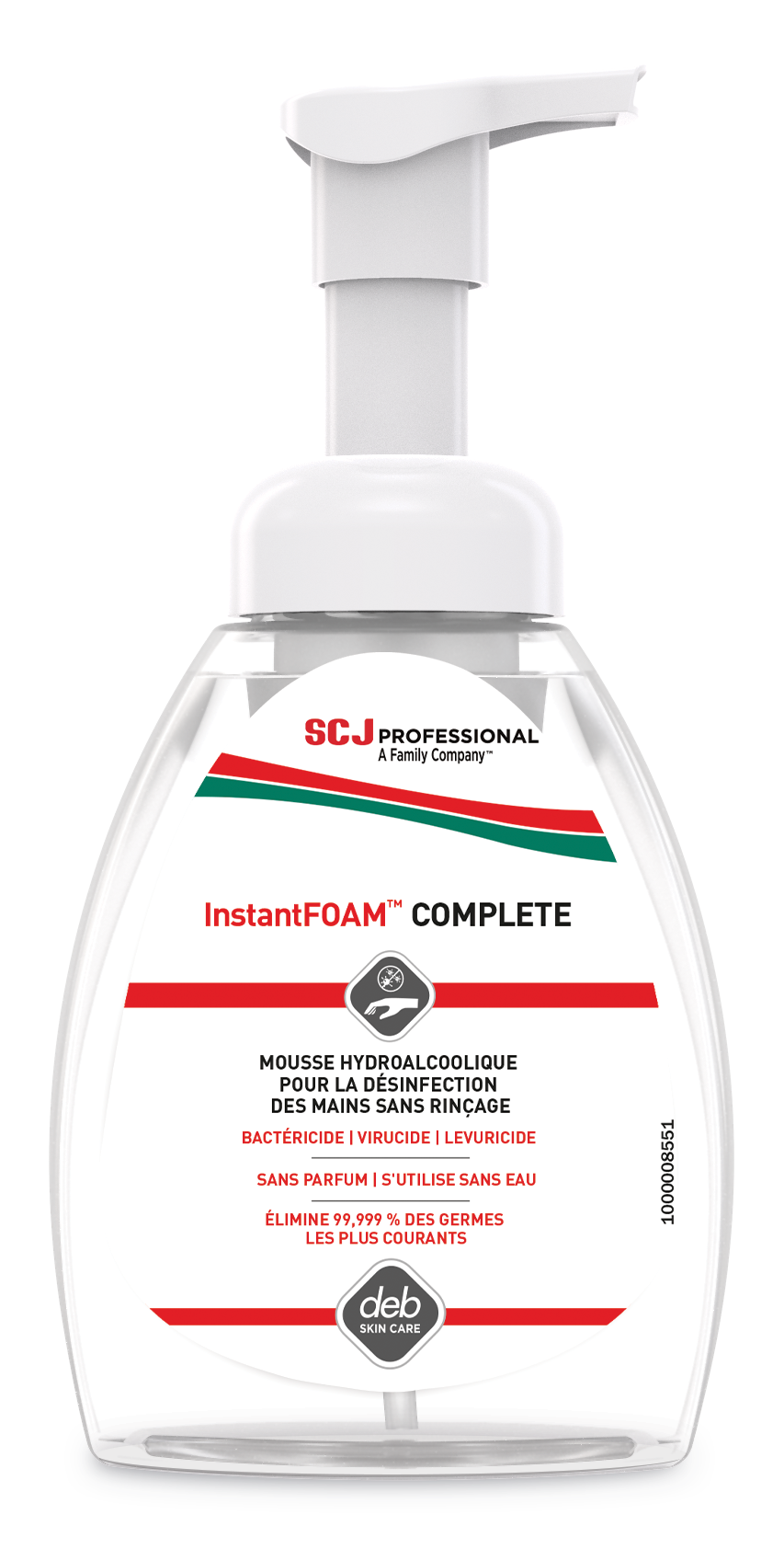 MOUSSE HYDROALCOOLIQUE INSTANTFOAM® COMPLETE FLACON POMPE 250ML X6