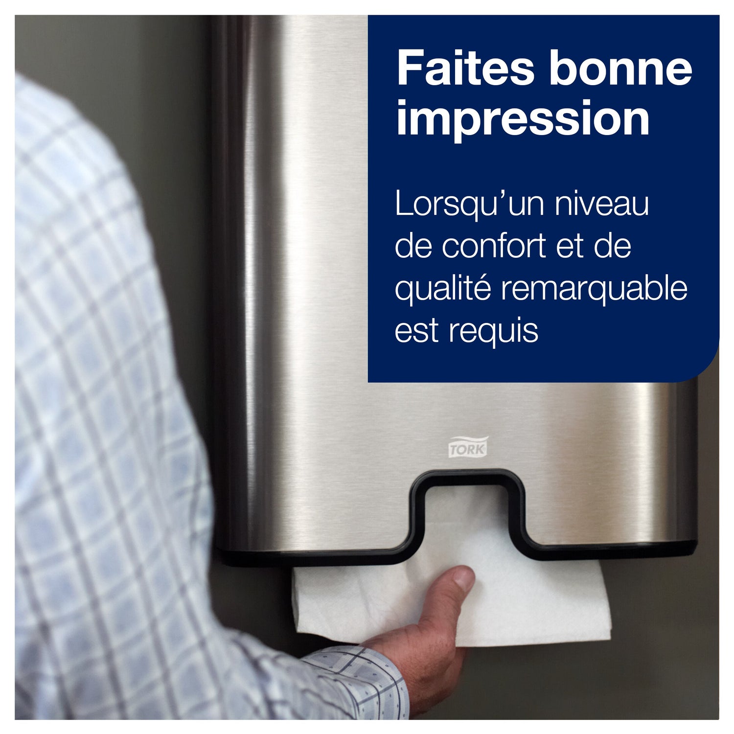 ESSUIE-MAINS PLIÉS EN M TORK® ADVANCED H2 BLANC 34X21.2CM 136 FORMATS 2 PLIS ECOLABEL X21