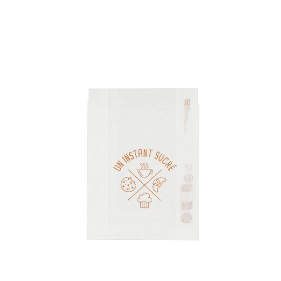 SAC CROISSANT KRAFT BLANC N1 120/25+25X180MM INSTANT SUCRÉ X1000