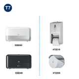 PAPIER TOILETTE PETIT ROULEAU TORK® T7  ADVANCED NATUREL SANS MANDRIN 820 FORMATS 2 PLIS ECOLABEL X24