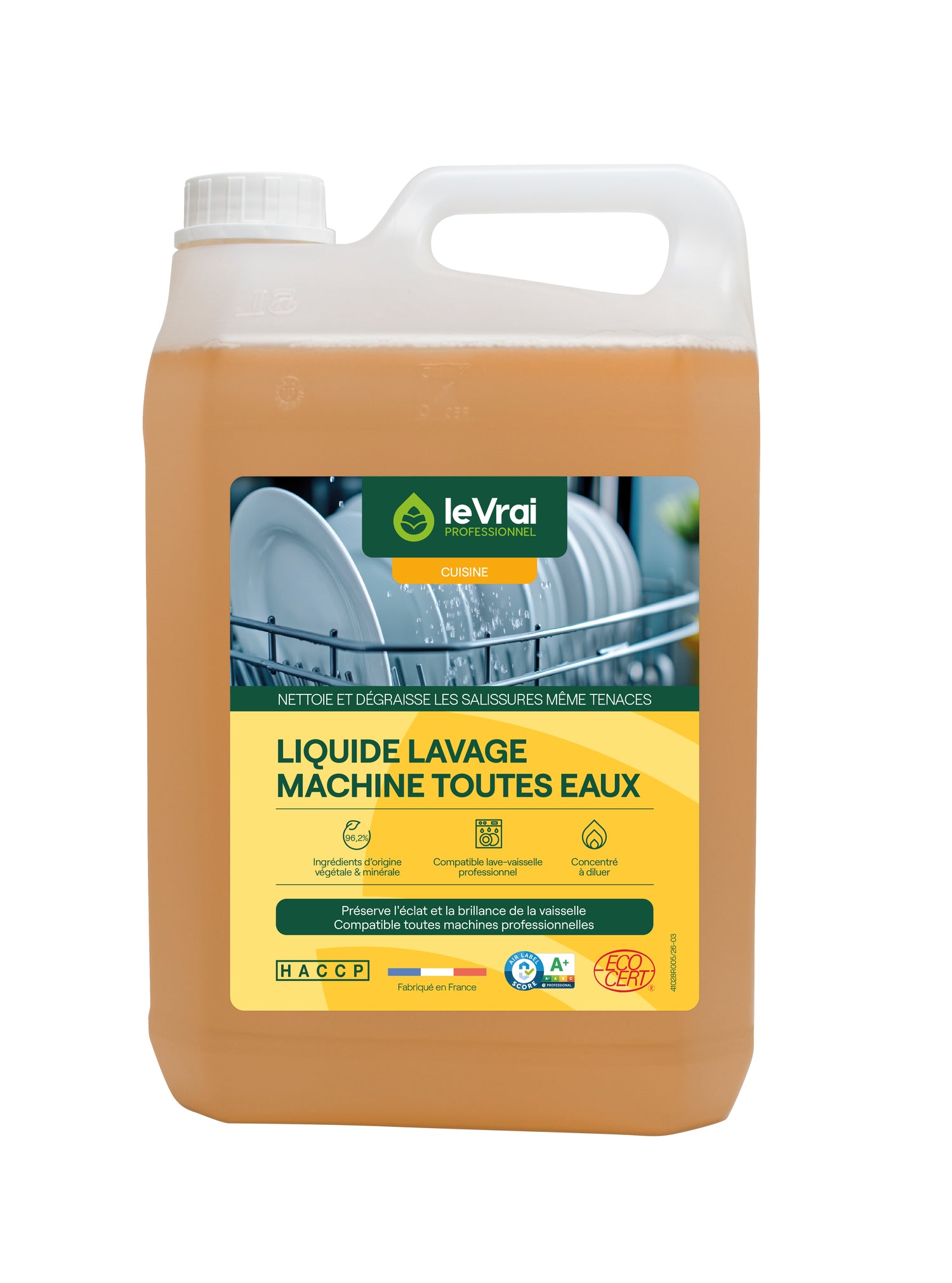 LIQUIDE LAVAGE MACHINE TOUTES EAUX ECOCERT 5L