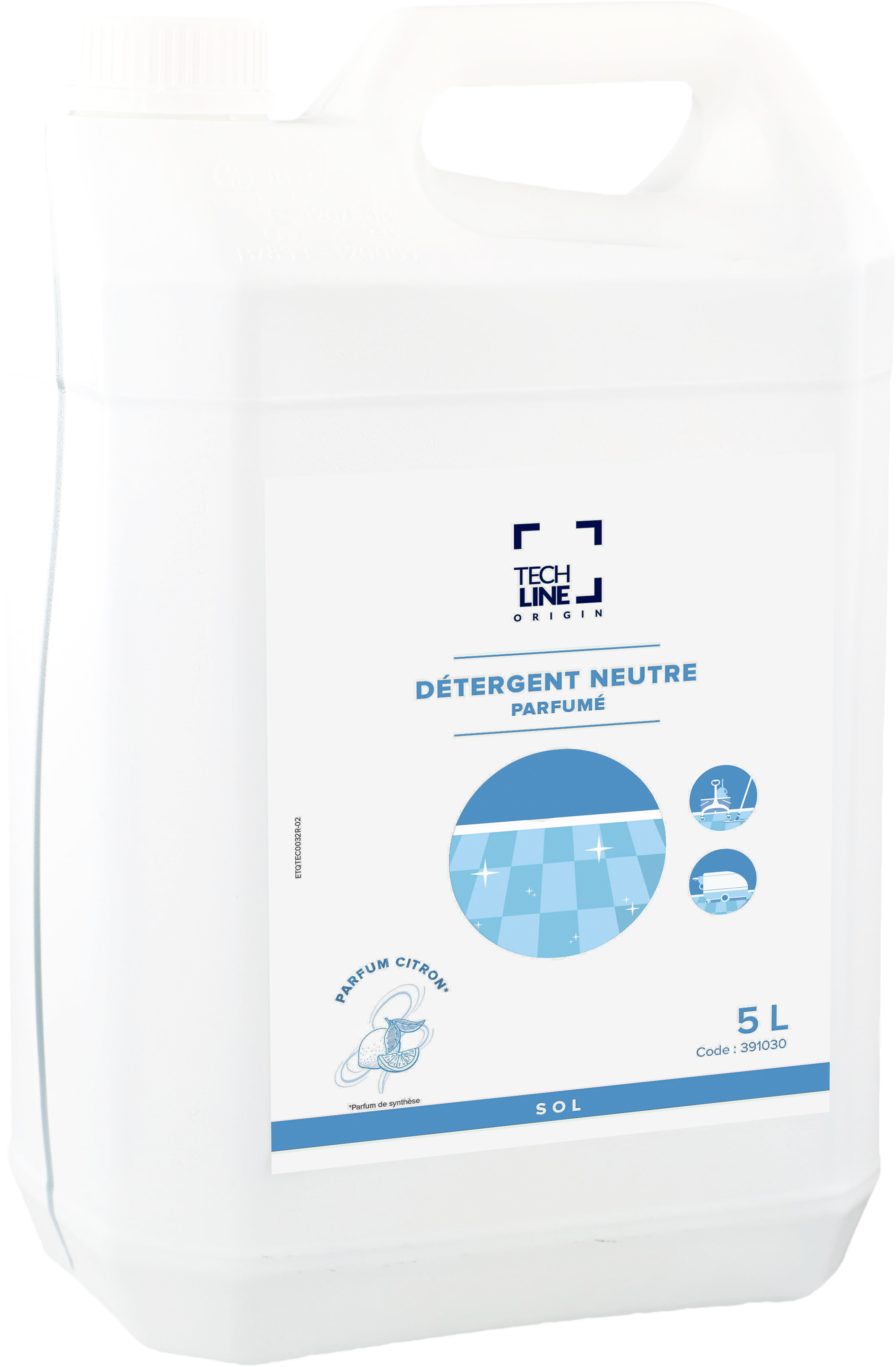 DETERGENT SOLS NEUTRE CITRON TECHLINE 5L