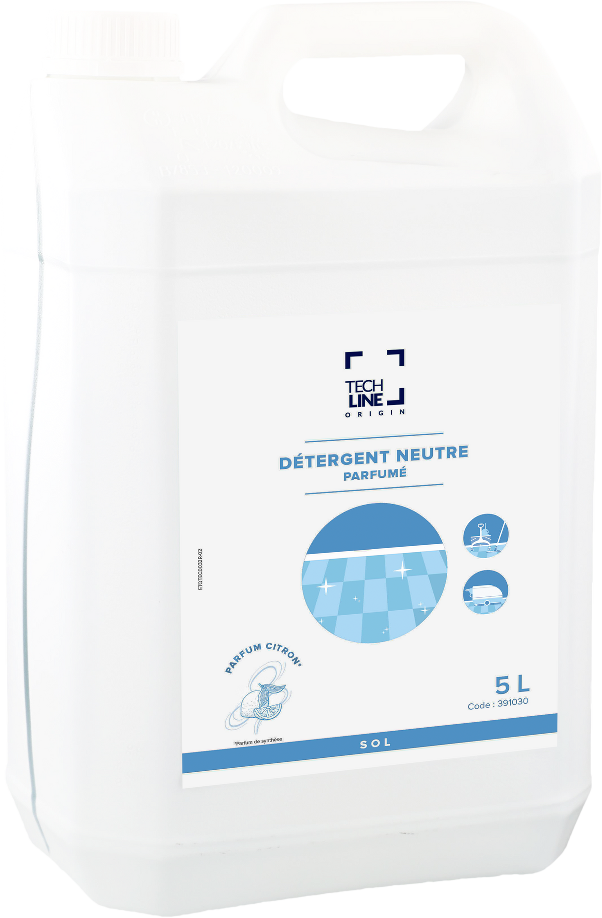 DETERGENT SOLS NEUTRE CITRON TECHLINE 5L
