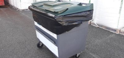 HOUSSE CONTENEUR 330L BASSE DENSITE DECHETS LOURDS NOIR X50