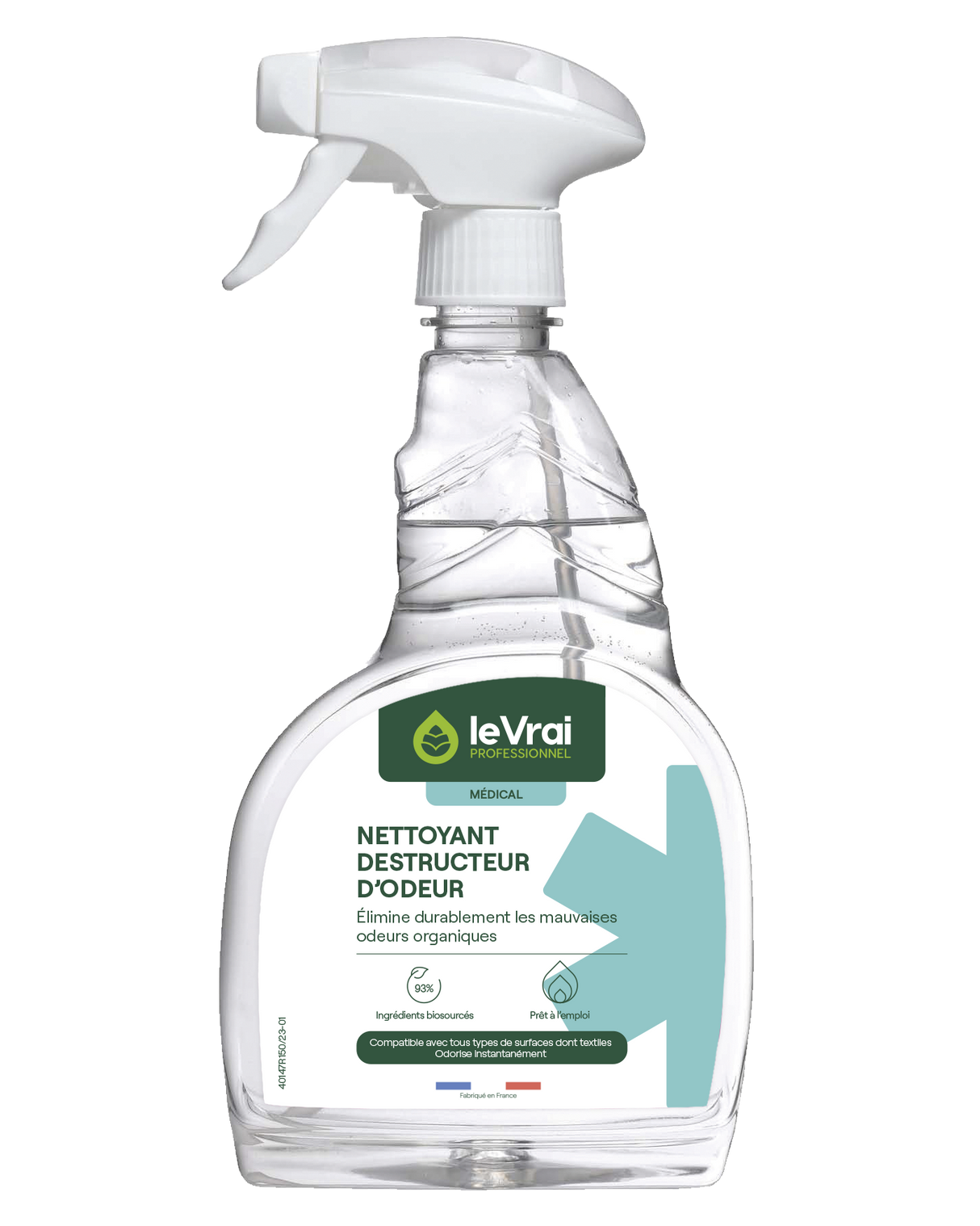 NETTOYANT DESTRUCTEUR D'ODEUR MEDICAL MENTHE 750ML