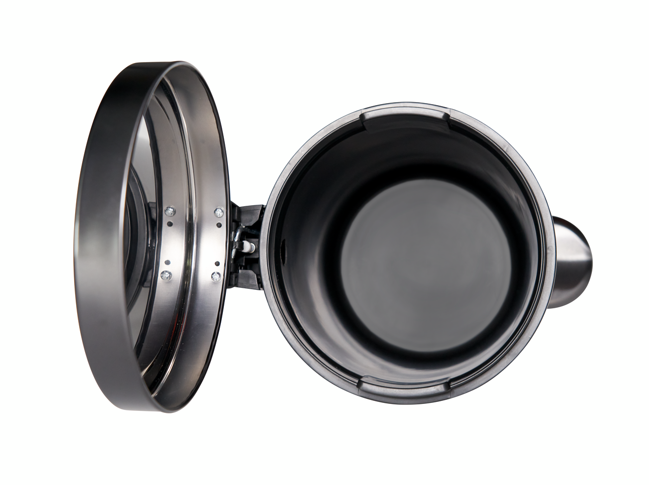 POUBELLE 6L A PEDALE  INOX CHARBON