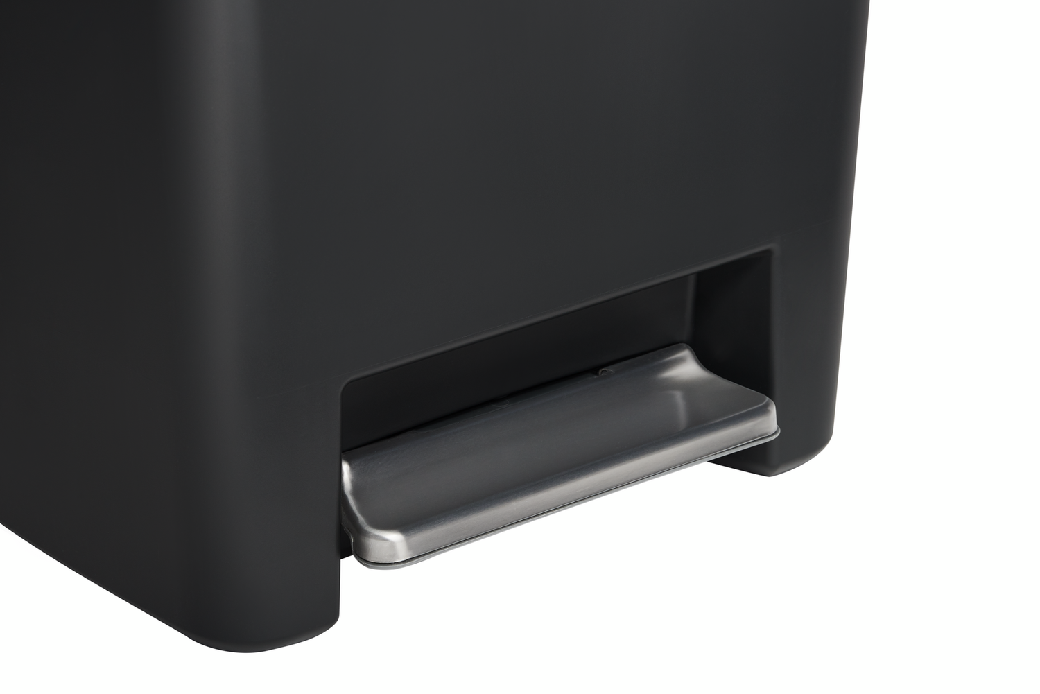 POUBELLE 46L CHARBON À PÉDALE INOX RUBBERMAID