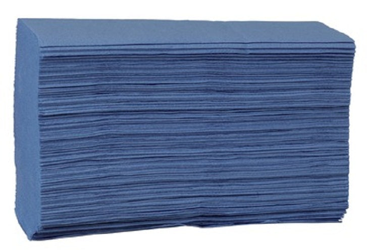 ESSUIE-MAINS PLIÉS EN V BLEU 20.6X21.5CM 200 FORMATS 2 PLIS ECOLABEL X20