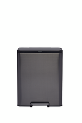 POUBELLE 60L ELITE INOX CHARBON