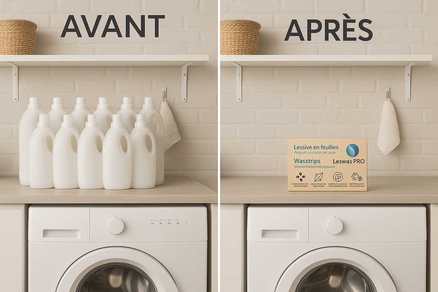 LESSIVE EN FEUILLE LESWAS PRO X100