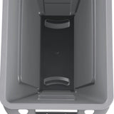 POUBELLE SLIM JIM 87L GRIS AVEC CONDUITS D'AERATION