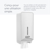 DISTRIBUTEUR DE PAPIER TOILETTE PLIÉ ICON™ BLANC MOSAÏQUE