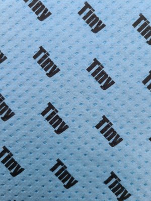 LAVETTE NON TISSEE MICROFIBRE TINY 33X36CM BLEU ECOLABEL NS X10