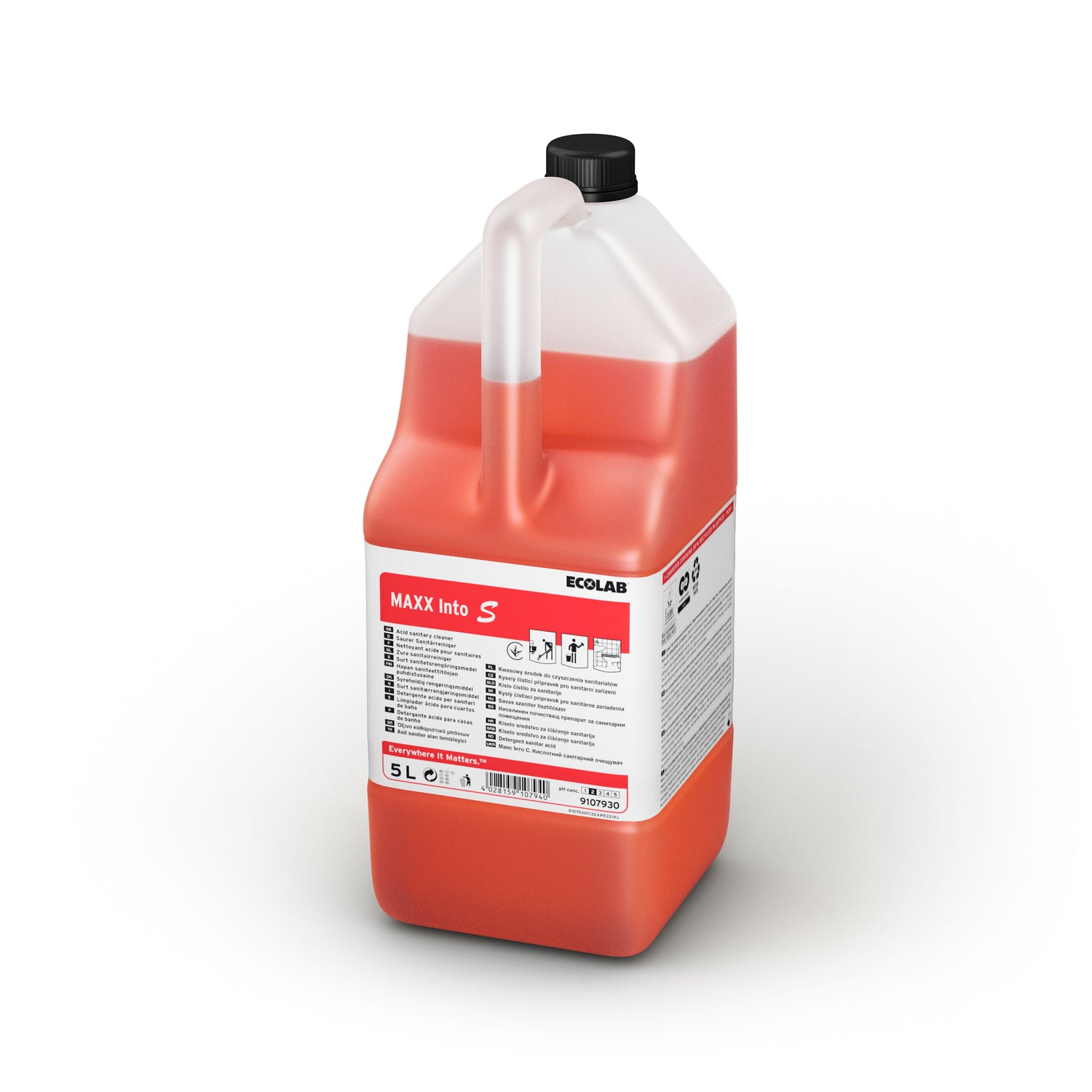 NETTOYANT QUOTIDIEN SANITAIRES ECOLAB MAXX INTO S ECOLABEL 5L
